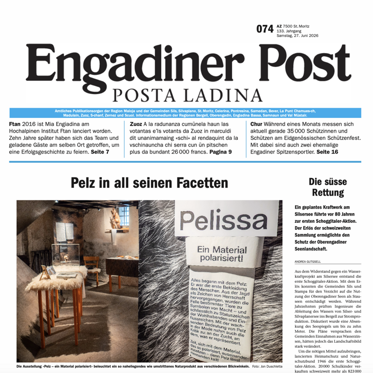 Titelseite Engadin Post 27.06.2026