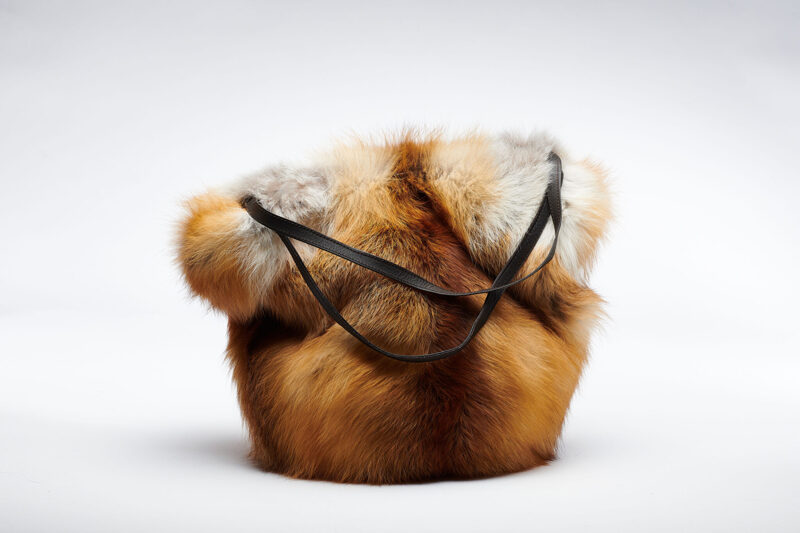 Grosse Shoppertasche aus Rotfuchs